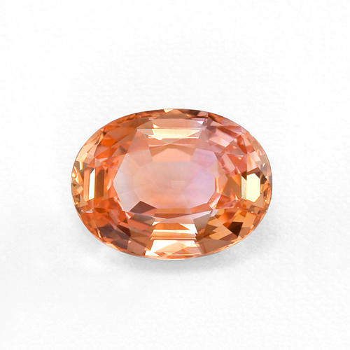 1.36ct RARE UNTREATED PINKISH ORANGE PADPARADSCHA SAPPHIRE GEMSTONE POLISHED IN A MODERN OVAL
