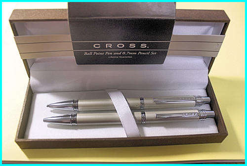 NEW AND AUTHENTIC CROSS BALL POINT PEN  AND PENCIL