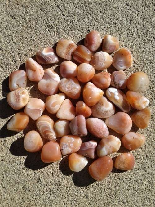 Carnelian Banded Tumble Stones