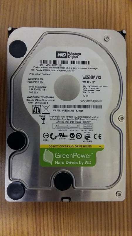 WD 500GB HDD