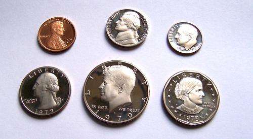 U.S. Coin Set 1979 >>>> Proof >>>>  including Half Dollar **John F. Kennedy **