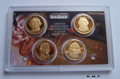 2007 UNITED STATES MINT PRESIDENTIAL  $1 COIN *PROOF SET /  TOP  !!!!