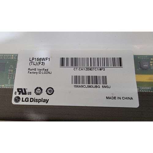 LG LP156WF1-TLF3 15.6` 1920X1080 Full HD TFT LCD (40 Pin) - Replacement Panel Only