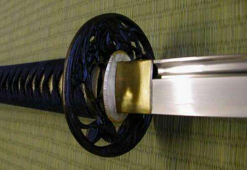 WARRIOR SAMURAI KATANA - FULL TANG - BATTLE READY - BLUE!!