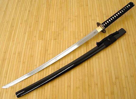 WARRIOR SAMURAI KATANA - FULL TANG - BATTLE READY - BLACK/BLUE/RED OR WHITE!!