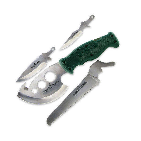 Schrade 4 Piece Camp Set Includes Saw,Drop Point, Skinner - Last 10 on Auction!!