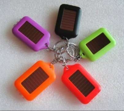 Solar Powered Rechargeable LED Flash Light Torch Key chain - 20 on Auction starting at R1!!
