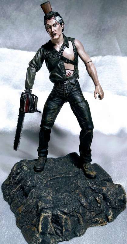 2012 SDCC EXCLUSIVE - 25TH ANNIV. OF EVIL DEAD 2 - ASH -SEPIA TONE ED.  18CM (NO BOX)+FREE SHIPPING