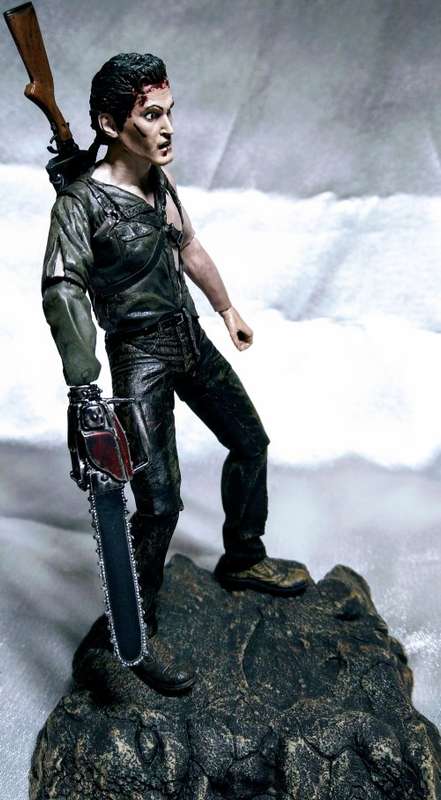 2012 SDCC EXCLUSIVE - 25TH ANNIV. OF EVIL DEAD 2 - ASH -SEPIA TONE ED.  18CM (NO BOX)+FREE SHIPPING