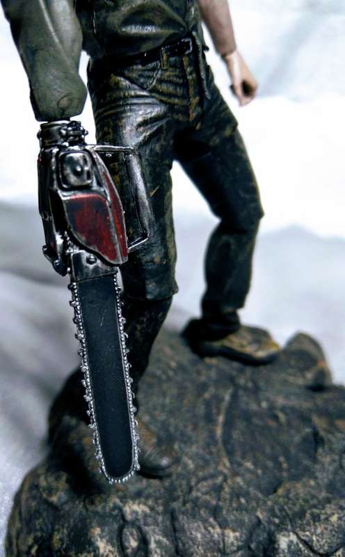 2012 SDCC EXCLUSIVE - 25TH ANNIV. OF EVIL DEAD 2 - ASH -SEPIA TONE ED.  18CM (NO BOX)+FREE SHIPPING