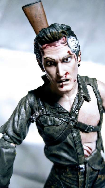 2012 SDCC EXCLUSIVE - 25TH ANNIV. OF EVIL DEAD 2 - ASH -SEPIA TONE ED.  18CM (NO BOX)+FREE SHIPPING