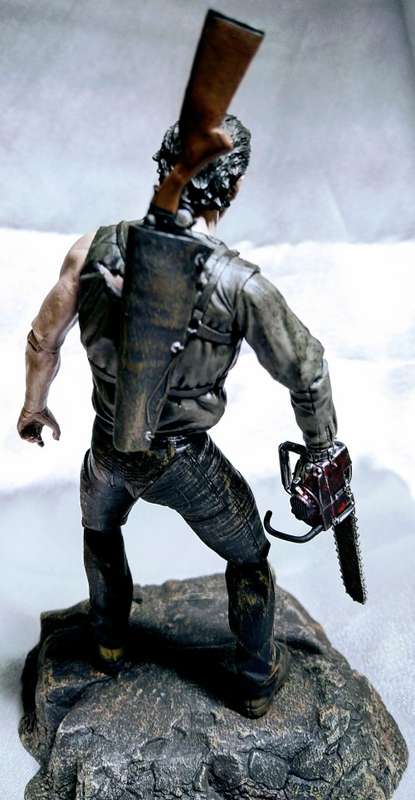 2012 SDCC EXCLUSIVE - 25TH ANNIV. OF EVIL DEAD 2 - ASH -SEPIA TONE ED.  18CM (NO BOX)+FREE SHIPPING