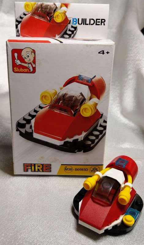 SLUBAN - BUILDER BLOCKS (LEGO) - MINI FIRE SPACESHIP