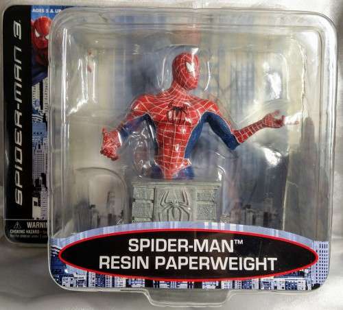 2007 SPIDER-MAN 3 - SEALED SOLID RESIN BUST - 14CM