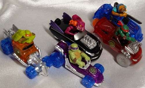 2014 PLAYMATES/VIACOM - DIE CAST TMNT VEHICLES LOT - TEENAGE MUTANT NINJA TURTLES