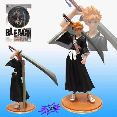 MEGAHOUSE - BLEACH - ICHIGO KUROSAKI FIXED FIGURE 23CM - RARE