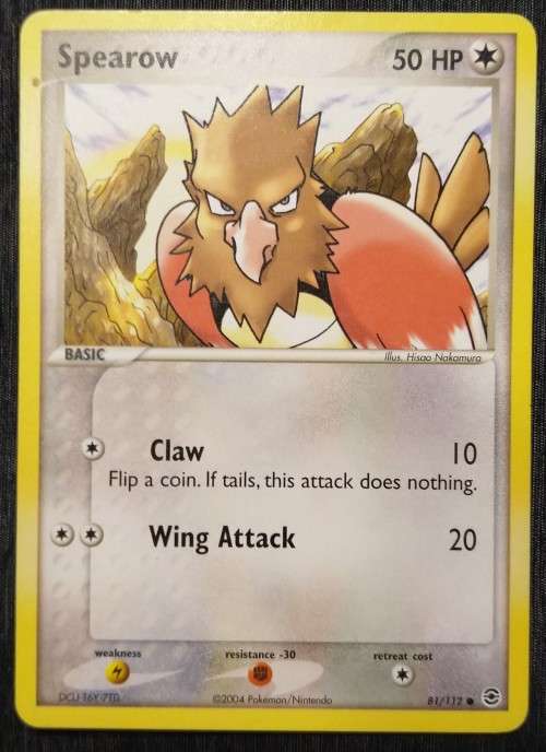 POKEMON CARDS - Spearow - 81/112 - Ex Fire Red and Leaf Green Singles