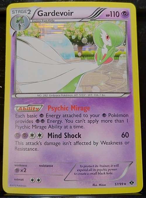 POKEMON CARDS - Gardevoir - 57/99 - Holo Rare Black and White 4: Next Destinies Singles