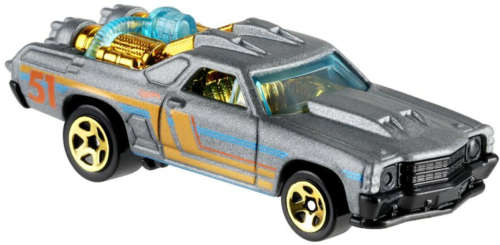 Mattel HOT WHEELS / HOTWHEELS - Satin and Chrome Custom 71` El Camino