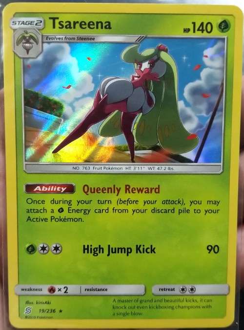 POKEMON CARDS - Tsareena - 19/236 - Holo Rare Sun and Moon: Unified Minds Singles