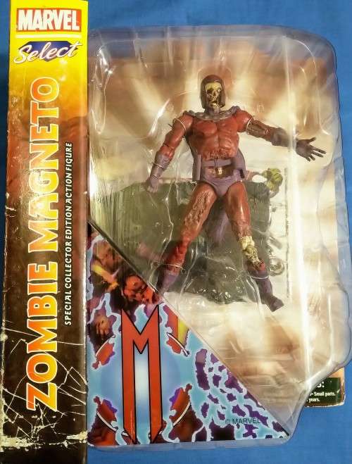 2014 MARVEL DIAMOND SELECT - 7INCH ZOMBIE MAGNETO - LIMITED COLLECTORS EDITION -RARE