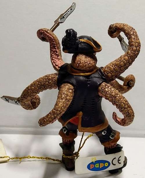 ORIGINAL PAPO - SEA PIRATES - SQUID PIRATE FIGURE - APPROX 12CM