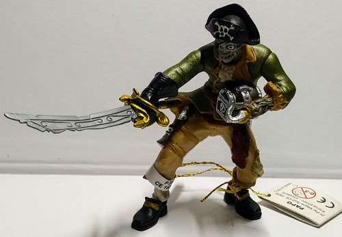 ORIGINAL PAPO - SEA PIRATES - CAPTAIN PIRATE FIGURE - APPROX 12CM