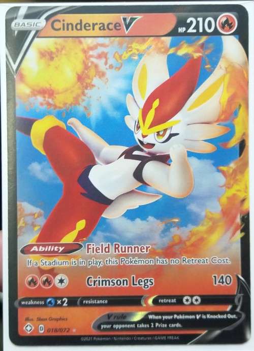 POKEMON CARDS - Cinderace v - - Ultra Rare Shining Fates Singles*