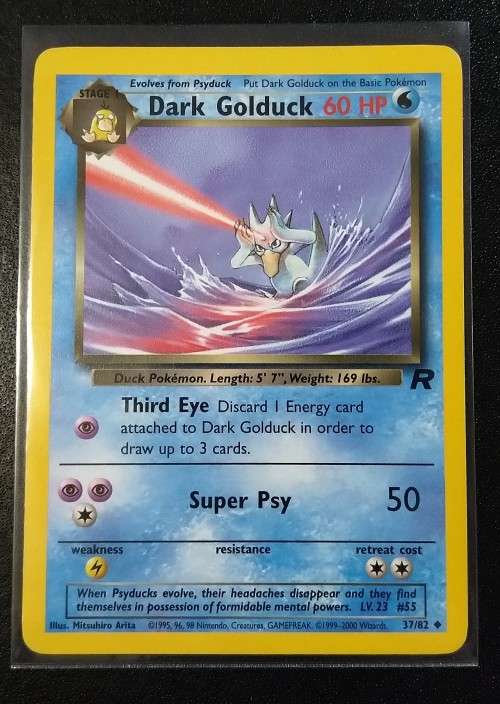 POKEMON CARDS - Dark Golduck - 37/82 - 2000 Team Rocket Unlimited Singles