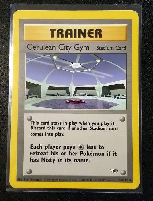 POKEMON CARDS - Cerulean City Gym - 108/132 - 2000 Gym Heroes Unlimited Singles