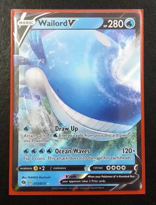 POKEMON CARDS - Wailord V - 013/073 - Ultra Rare Champion`s Path Singles