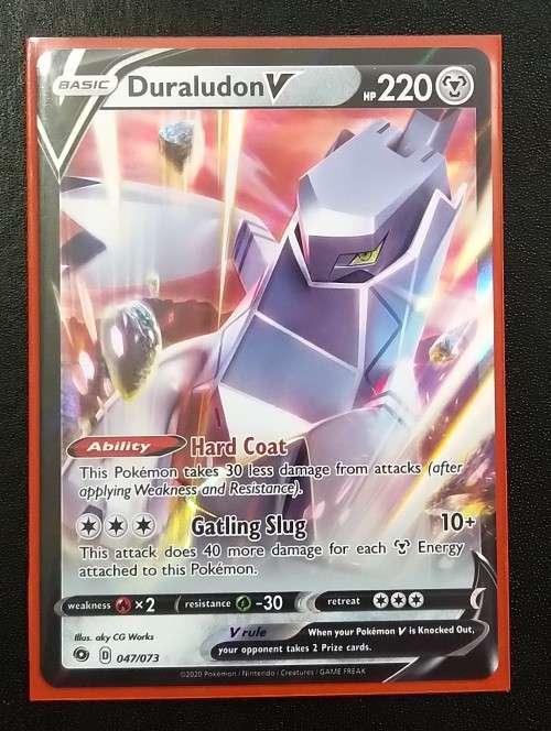 POKEMON CARDS - Duraludon V - 047/073 - Ultra Rare Champion`s Path Singles