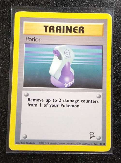POKEMON CARDS - Potion - 122/130 - 2000 Base Set 2 Singles