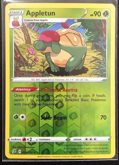 POKEMON CARDS - Appletun - 023/192 - Reverse Holo - Rebel Clash