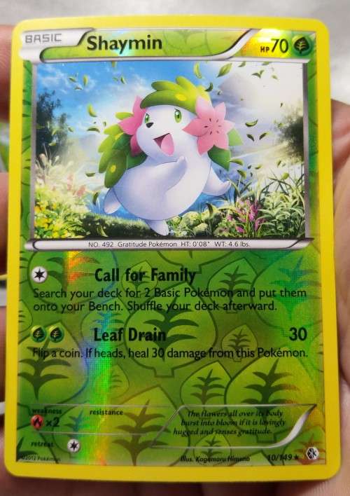 POKEMON CARDS - Shaymin - 10/149 - Rare Reverse Holo- Boundaries Crossed