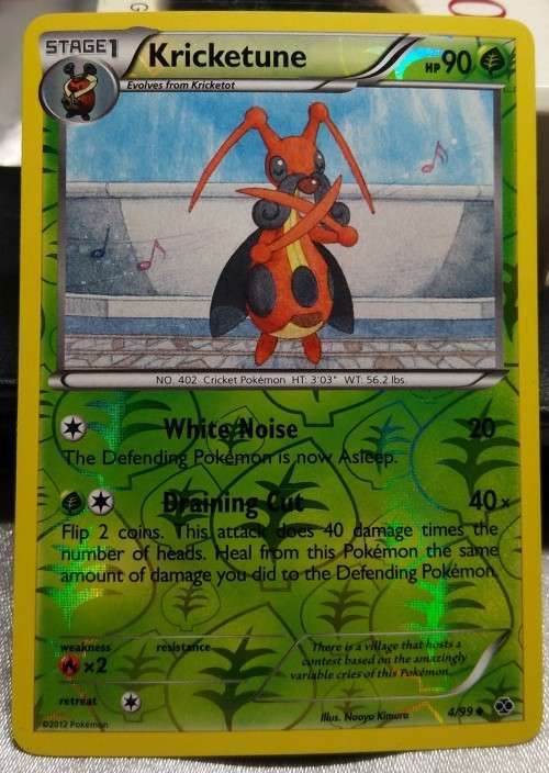POKEMON CARDS - Kricketune - 4/99 - Reverse Holo - Next Destinies