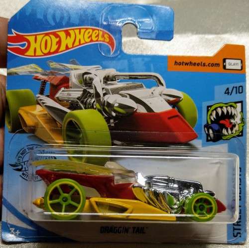 HOT WHEELS HOTWHEELS - DIE CAST - STREET BEASTS - DRAGGIN` TAIL
