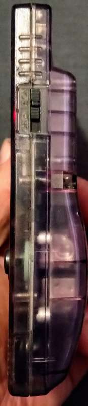 1998 NINTENDO GAME BOY COLOR - RARE TRANSPARENT ATOMIC PURPLE