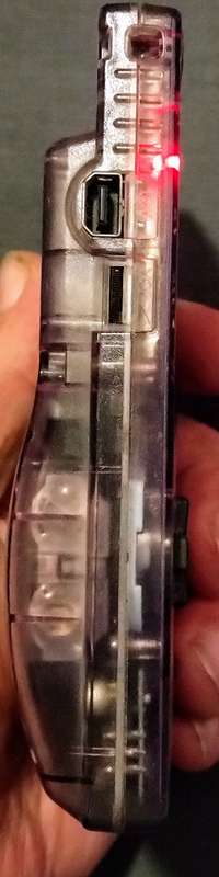1998 NINTENDO GAME BOY COLOR - RARE TRANSPARENT ATOMIC PURPLE