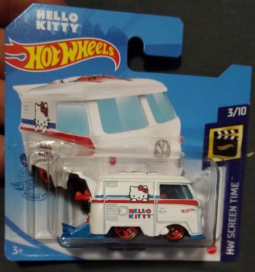 Hot Wheels - Die Cast Vehicles 1:64 - Chibi VW Kombi - Hello Kitty