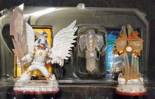 SKYLANDERS - KNIGHT LIGHT TRAP MASTER SET COMPLETE WITH LIGHT TRAP AND SUNSCRAPER SPIRE - X-RARE
