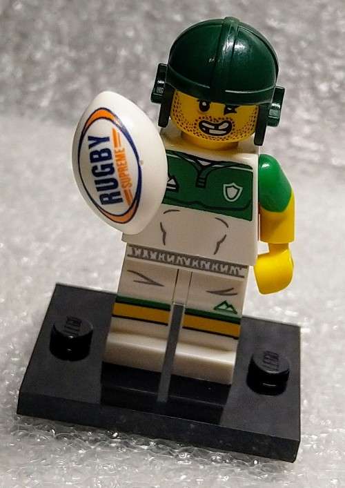 LEGO LIMITED EDITION - MINI FIGURES - RUGBY PLAYER - DUAL FACE
