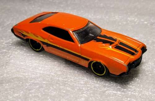 HOTWHEELS / HOT WHEELS DIECAST CARS - 2010 - 1972 FORD GRAN TORINO SPORT ORANGE