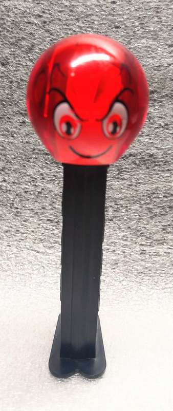 PEZ SWEET DISPENSER - 2010 - HUNGARY - CHRYSTAL DEVILISH EMOJI - RARE