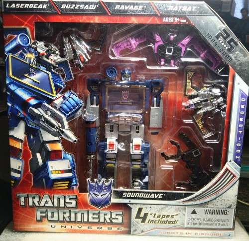 2009 SDCC San Diego Comic-Con Exclusive 25th Anniversary Transformer Figure Soundwave 18cm!