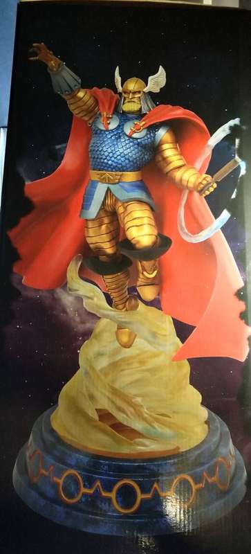 2019 DIAMOND SELECT - MARVEL MILESTONES - ARMORED THOR RESIN STATUE 53CM - 0392 OF 1000 ONLY