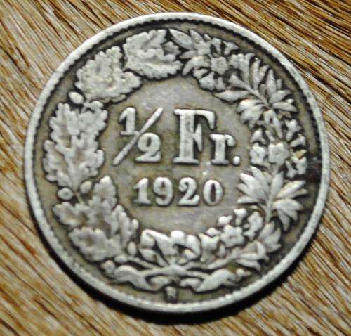 1920 SILVER 1\2 FRANK! LOVELY COIN!