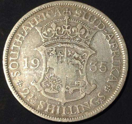 RARE 1935 SILVER UNION HALFCROWN