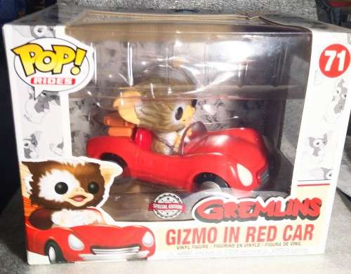Funko Pop - Gremlins- Large Gizmo in Red Car  - Funko Rides -Special Edition Ltd to 50 in SA