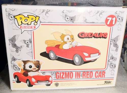 Funko Pop - Gremlins- Large Gizmo in Red Car  - Funko Rides -Special Edition Ltd to 50 in SA